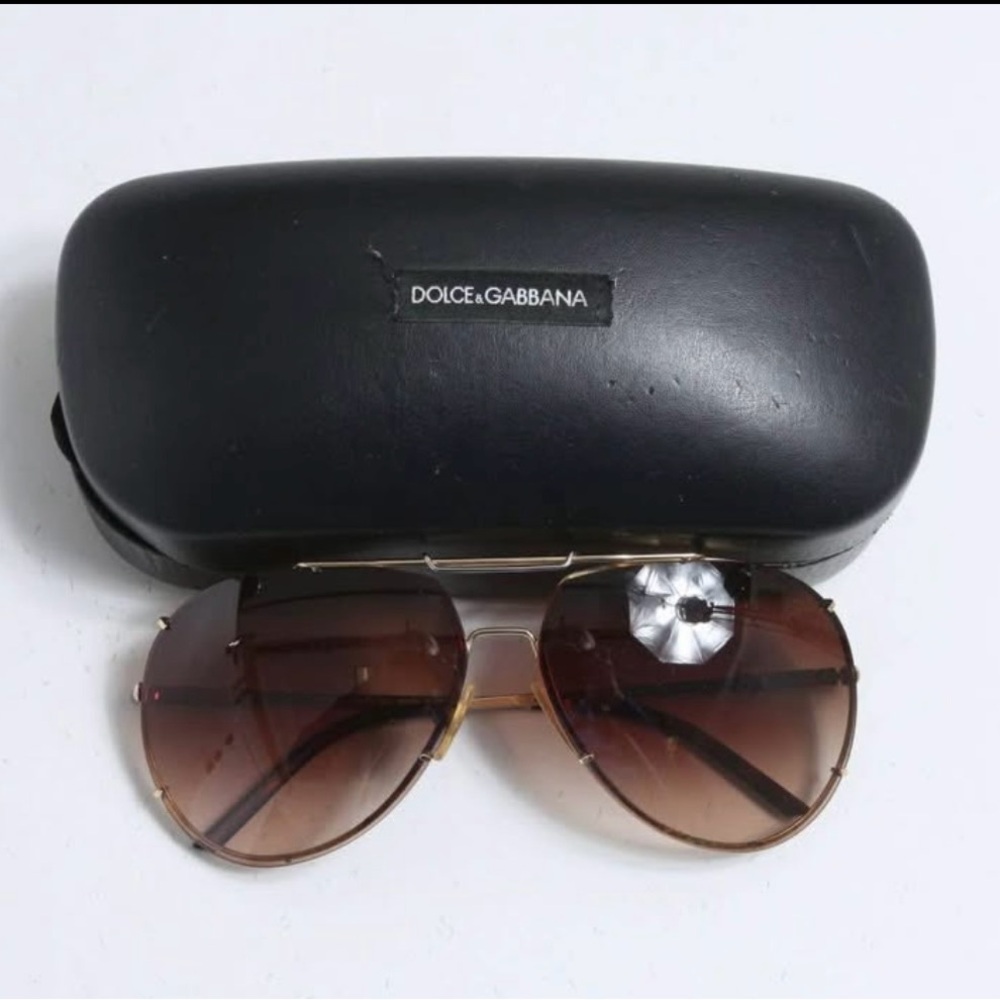 Dolce & Gabbana Gold Frame Sunglasses